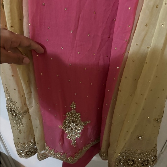 Bridal style heavy Eid dress Pakistani indian wedding maxi - Picture 3 of 8
